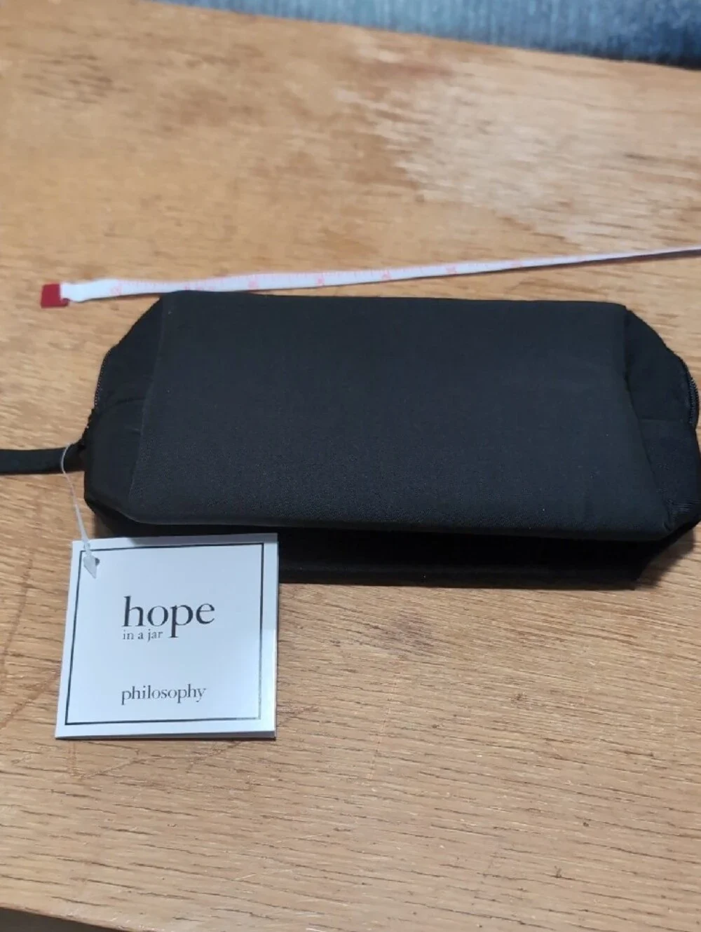Philosophy Black Cosmetic Pouch